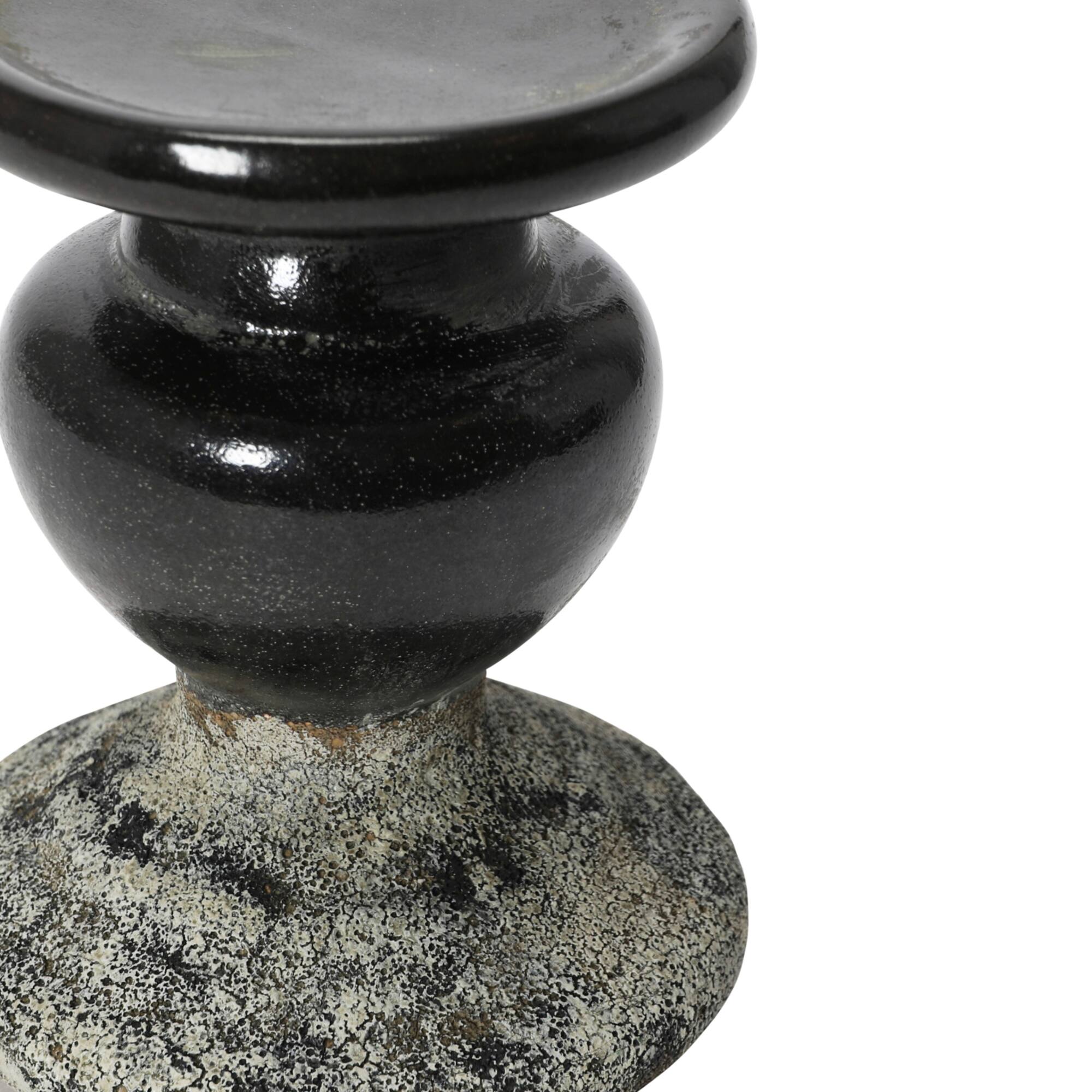 Hello Honey® 5" 2-Tone Sculptural Terra Cotta Candle Holder